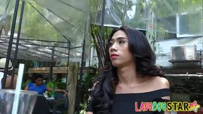 Ladyboystar - Tall and elegant ladyboy takes her clothes off in my room