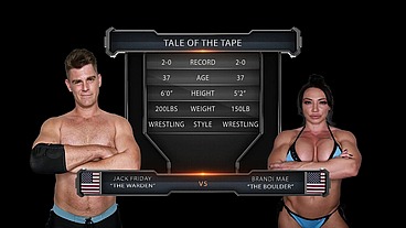 Brandi Mae vs Jack Friday Mixed Wrestling