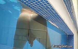 Shemale whore loves banging her ass