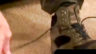 Men's Room Masturbation Marathon! Amateur Dude Jerks Off & Blows Load