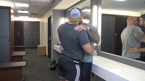 Hook-up in the gym locker room!