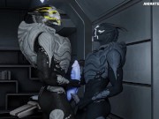 Alien Gangbang and Growth Animation