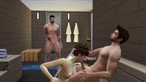 sakura first time dped at the sauna (gone sexual) (hot)