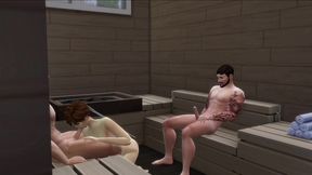 sakura first time dped at the sauna (gone sexual) (hot)