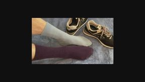 Feet Revealed from Socks and Shoes - Moisturising and Redress