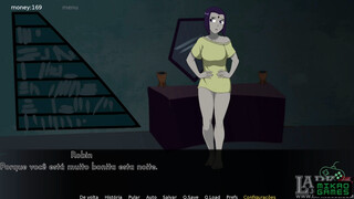 Teen Titans ep 15 Olhando a Bunda e Peitos de Raven sobre a camiseta pequena