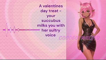 [F4M] Valentine'_s Day special, your succubus gf milks your cock with her voice joi valentine'_s gift, mind fuck jerk off instruction