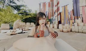 FFVII: Tifa licking