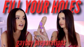 Bi Encouragement FILL YOUR HOLES: big gay prep