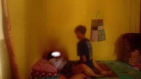 Teenage Girl in College in Entot at Her House When She Is Lonely