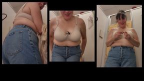 Fitting Room Fun From This Wknd Modeling Bras Sweaters and Dresses Farting On Ya