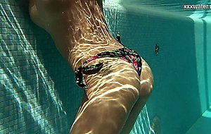 Olla is a sweet swimmer