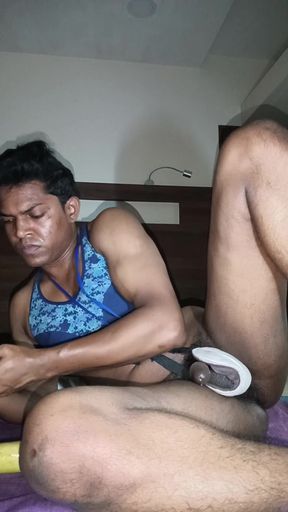 Indian Sissy Boy Self-fucking Hard and Sexy