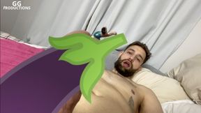 Giant Theo making you little one smell his dick!