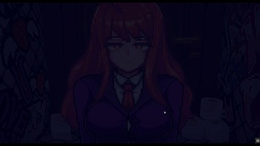 [Gallery Hentai PornPlay] Best hentai pixel sex scene with a red head girl wearing glasses