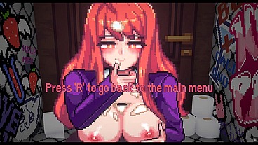 [Gallery Hentai PornPlay] Best hentai pixel sex scene with a red head girl wearing glasses