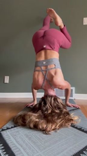 Watch me wet my Yoga Pants while doing a Headstand