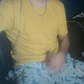 Well Stained with Cum on Hands