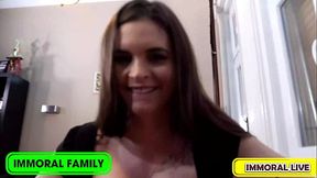 Hungarian Hottie'_s Creamy Threesome, Matt &amp_ Porno Dan Pound Taylee!