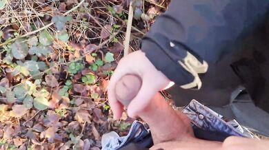 Risky Handjob on Busy Hiking Trail - We Almost Got Caught