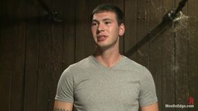 9 Inch Cock Edged in Metal Bondage