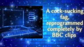 Cocksucking Fag Reprogrammed by BBC Clips