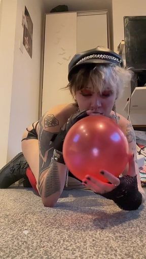 Your Goth GF Indulges Your Balloon Fetish One More Time