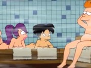 Amy Wong Flashing Her Tits in the Sauna - Futurama Hentai Animated / Cartoon Porn