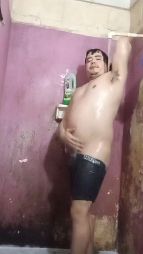 Jesus in boxer pulling his penis 139