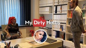 MyDirtyHobby - Bossy redheaded seductress gives head on command