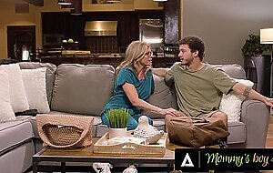 mommy's boy - nurse milf cory chase taught  how to put a condom, now wants him to take it off