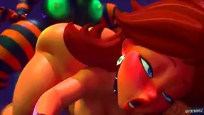 Voluptuous Anime Beauty Impaled on Massive Dick in Hot creampie Fantasy