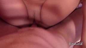 Amateur 18yo with perfect tits gets a creampie