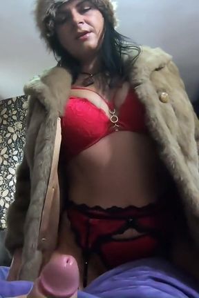 Milfycalla Luxury Coat Blowjobs Compilation Sucking Cock in Fur &amp; Puffy Jackets