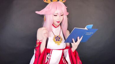 SFW ASMR Yea Miko reading story for you!