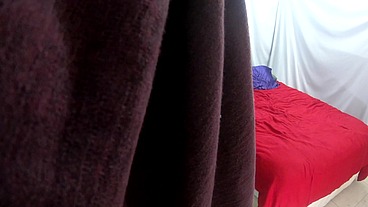 Stepmom gets stuck in her dress and fucked by stepson