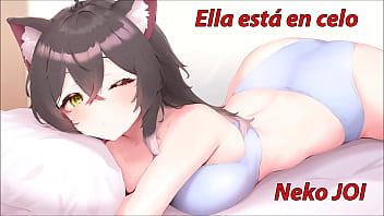 Maullidos y orgasmos incluidos. JOI gatuno con tu novia Neko en celo. Voz espa&ntilde_ola.