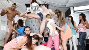 ”Blowjob Party In The Hair Salon”