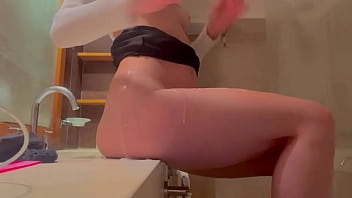 Sexy girl in your bathroom