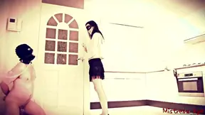 Femdom Wife Returns Home Demanding Cuckold Cleanup After Playtime