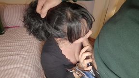 I catch my Big ass Stepmom in a thong and we end up fucking. I cum inside her.