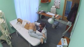 Blonde with big tits wants to be a nurse