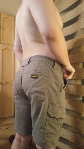 Hot muscular stud works out and teases
