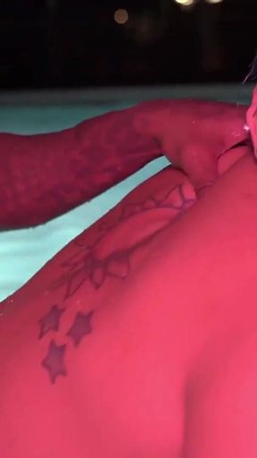 Latina BBC Freak Jenny Picante Goes to a Pool Party and Ends up Getting Double Teamed by 2 BBC