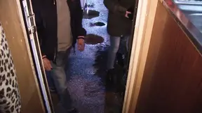 hooked up and fuck in a threesome inside a caravan