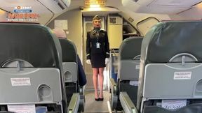 Flight Attendant MILF Gangbang Anal Blowjob with Pilots