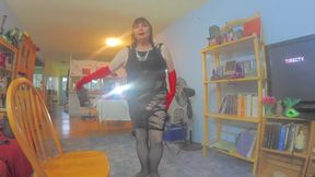 Michele Thompson is Back cumming in lingerie with her big dick POV