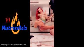 fitsh licking feet **** slave and not fuck him madness