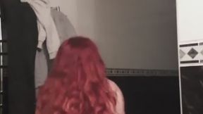 Quick body jiggle and ass shaking in bathroom