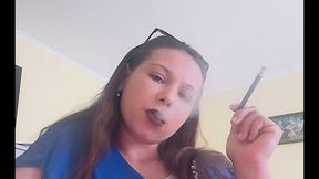 Blue Elegance | Lighting Two Kent Black Cigarettes with a Blue Candle